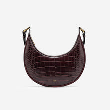 Load image into Gallery viewer, Carly Saddle Bag - Brown Croc