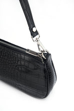 Load image into Gallery viewer, Eva Shoulder Bag - Black Croc