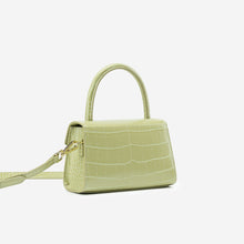Load image into Gallery viewer, Stella Top Handle Bag - Sage Green Croc
