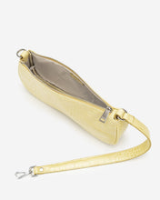 Load image into Gallery viewer, Eva Shoulder Bag - Light Yellow Croc
