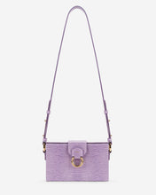 Load image into Gallery viewer, Grace Box Bag - Purple Lizard

