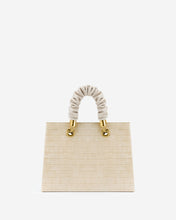 Load image into Gallery viewer, Ella Top Handle Bag - Light Beige Croc
